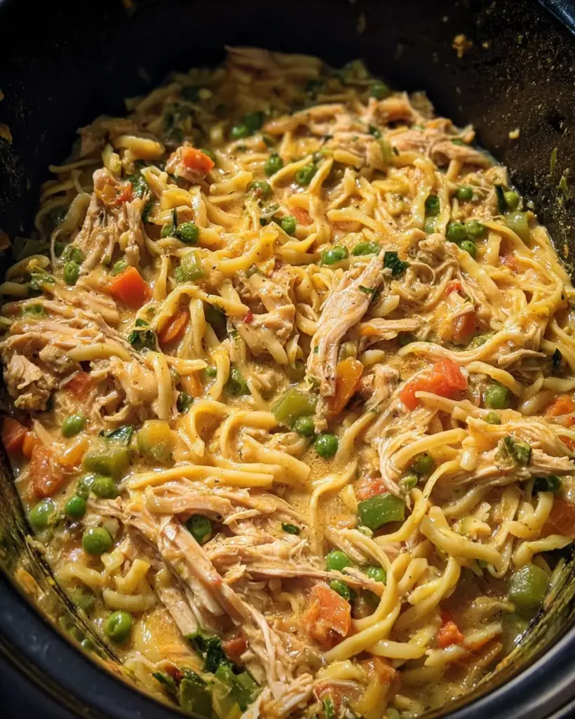 Crockpot Chicken and Noodles