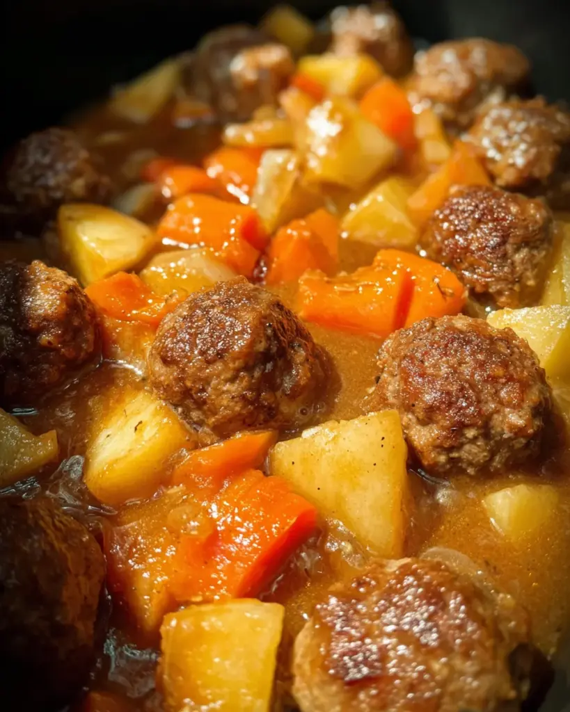 Crockpot Meatball Pot Roast