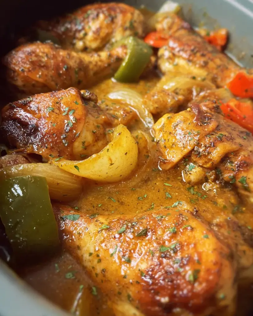 Crockpot Smothered Chicken Legs
