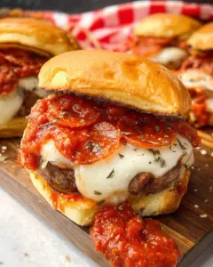Easy Pizza Burgers Recipe