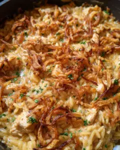 French Onion Chicken Orzo