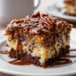 German Chocolate Poke Cake