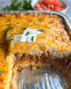 Ground Beef and Rice Casserole