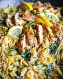 Lemon Chicken Orzo