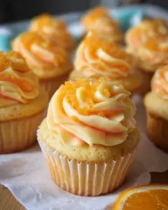 Orange Creamsicle Cupcakes