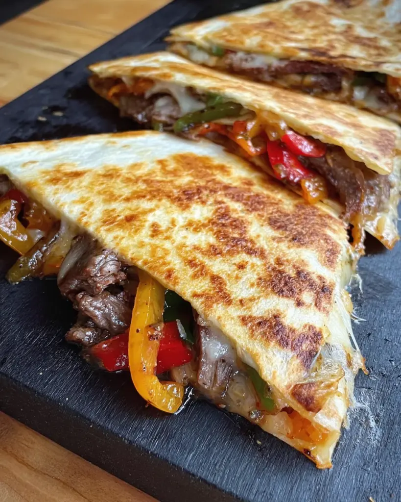 Pepper Steak Quesadillas