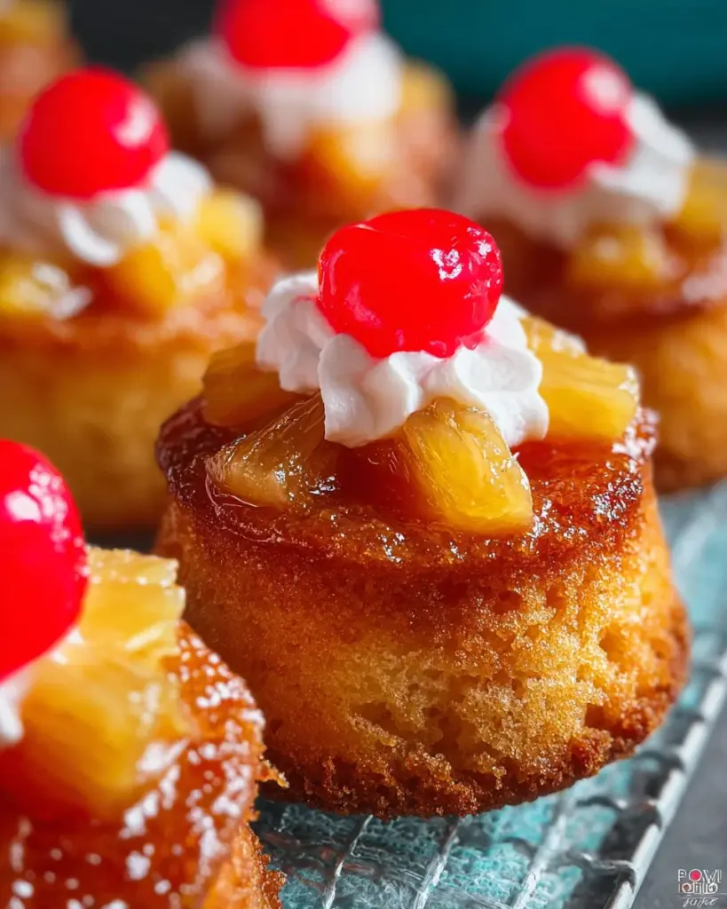 Pineapple Upside Down Cupcakes