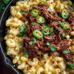 Shredded Beef Macaroni and Cheese