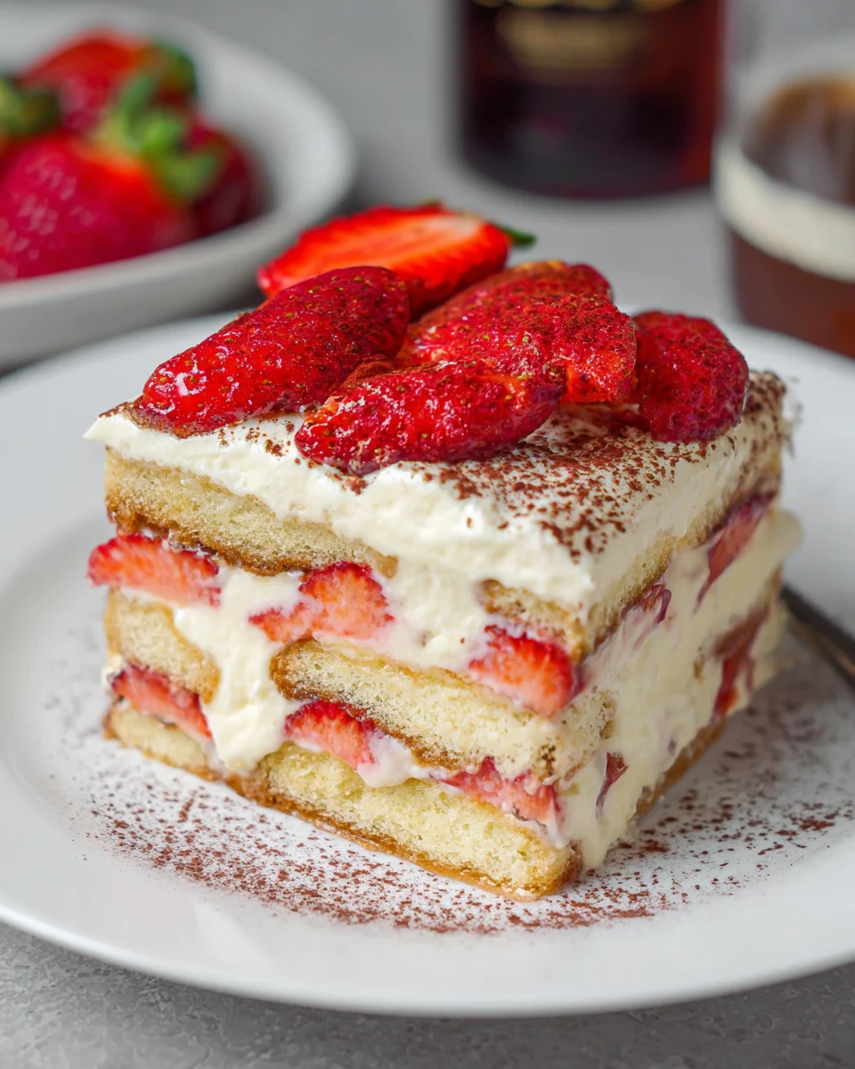 Strawberry Tiramisu