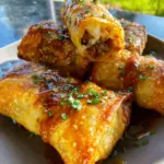 Texas Twinkies Egg Rolls with Spicy Honey