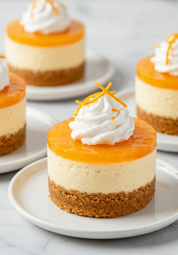 Orange Creamsicle Mini Cheesecakes