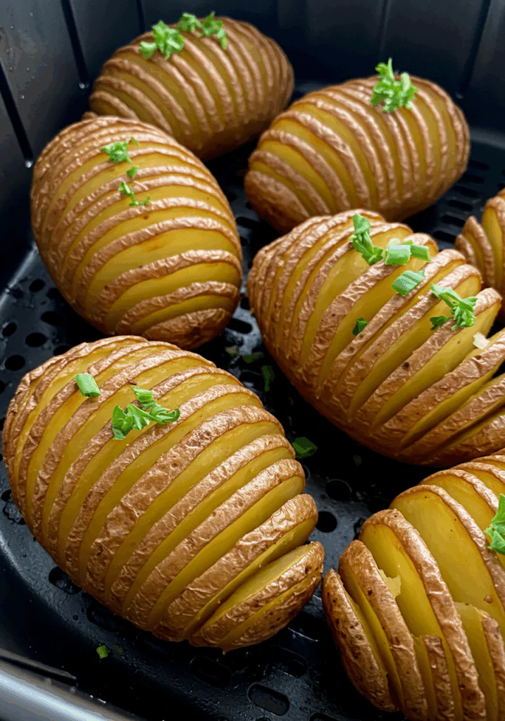 Air Fryer Hasselback Potatoes