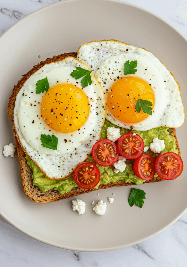 California-Style Fried Egg Avocado Toast