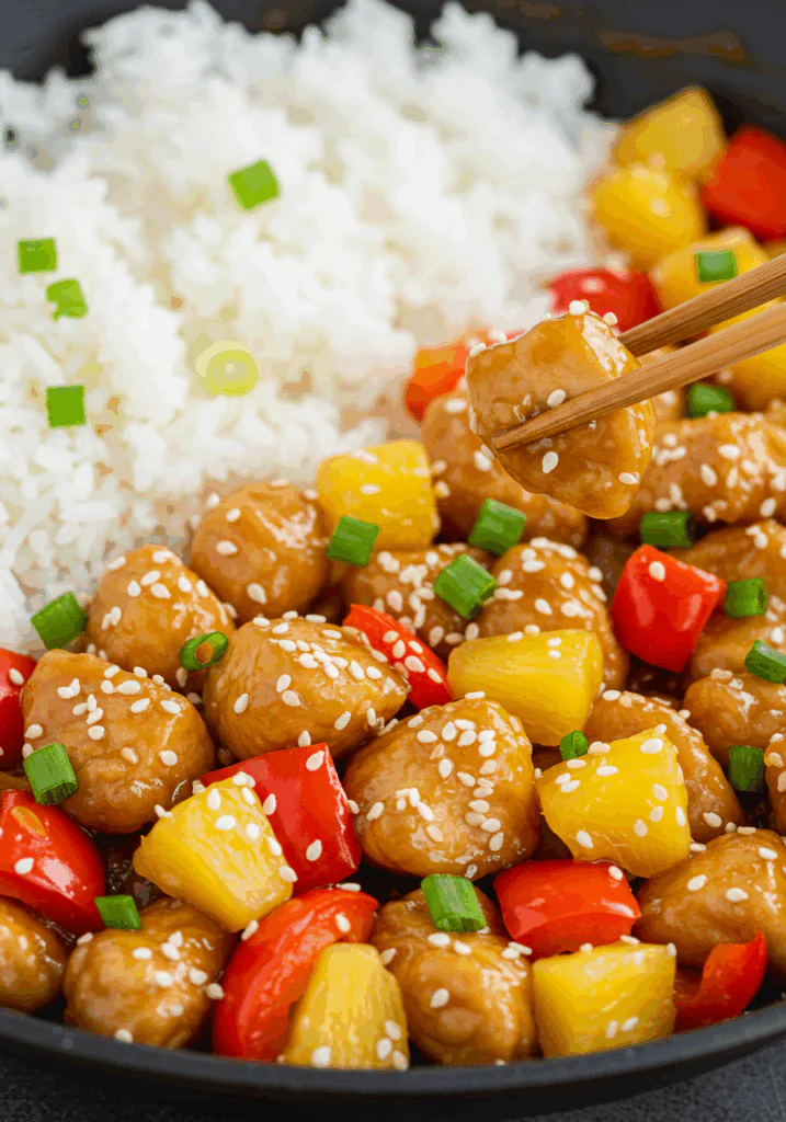 Sweet and Savory Pineapple Chicken and Rice
