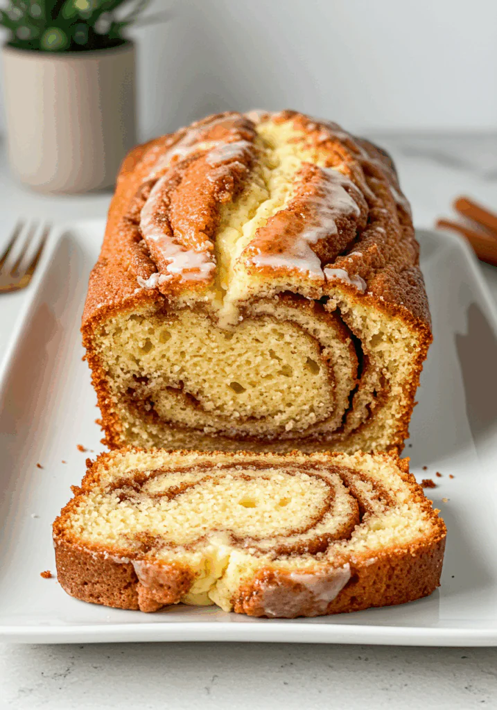 Cream Cheese Cinnamon Swirl Banana Bread