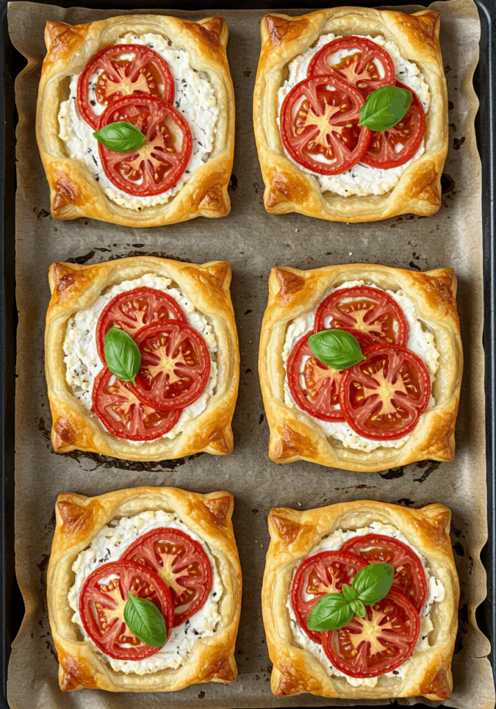 Tomato Tartlets with Puff Pastry
