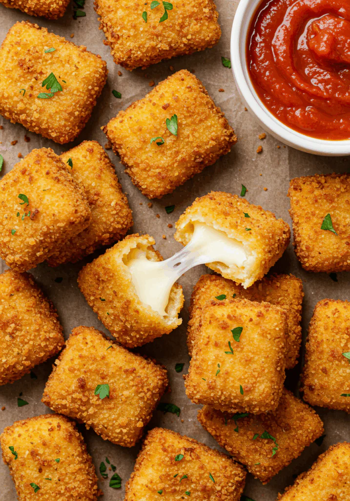 Crispy Fried Mozzarella Cheese Bites