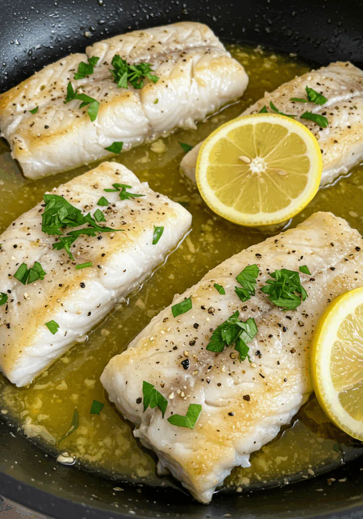 Tasty Baked Cod in Coconut Lemon Cream Sauce