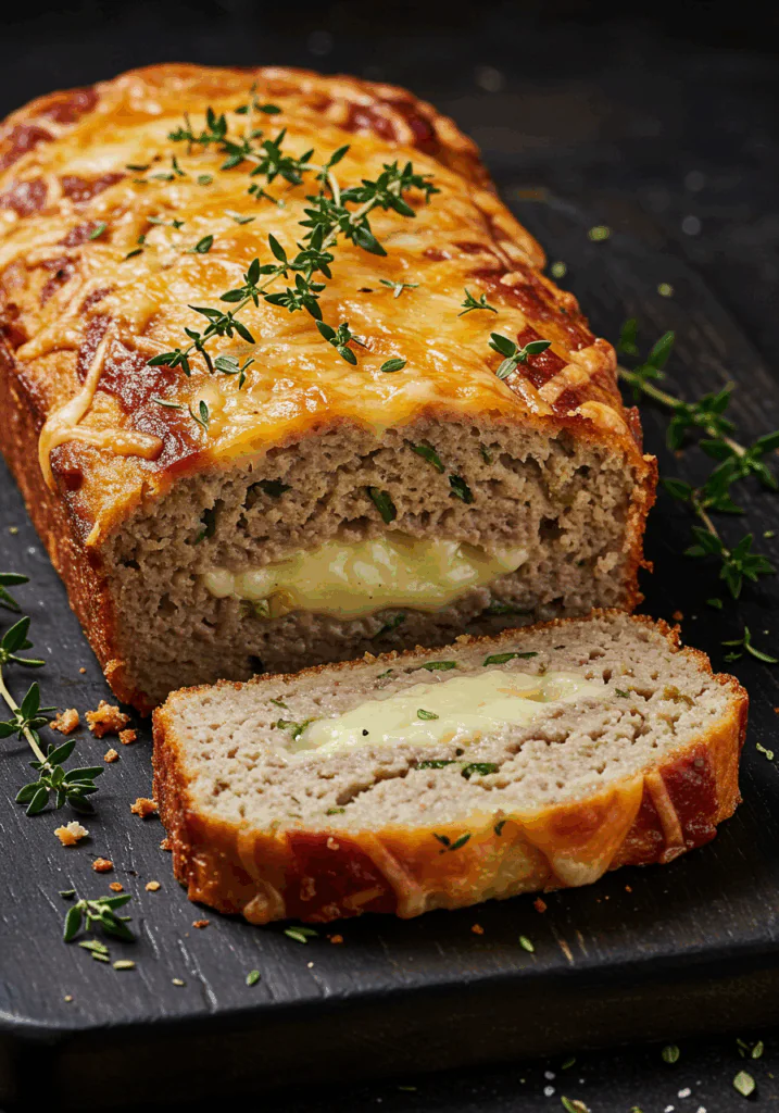 Garlic Parmesan Chicken Meatloaf