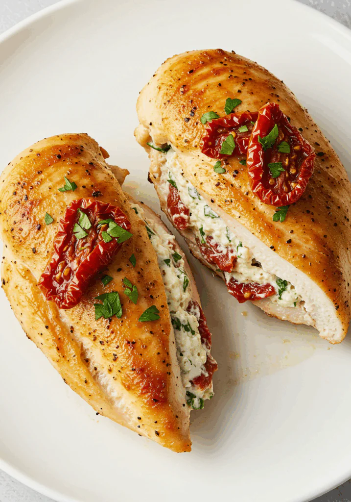 Sun-Dried Tomato Feta Stuffed Chicken