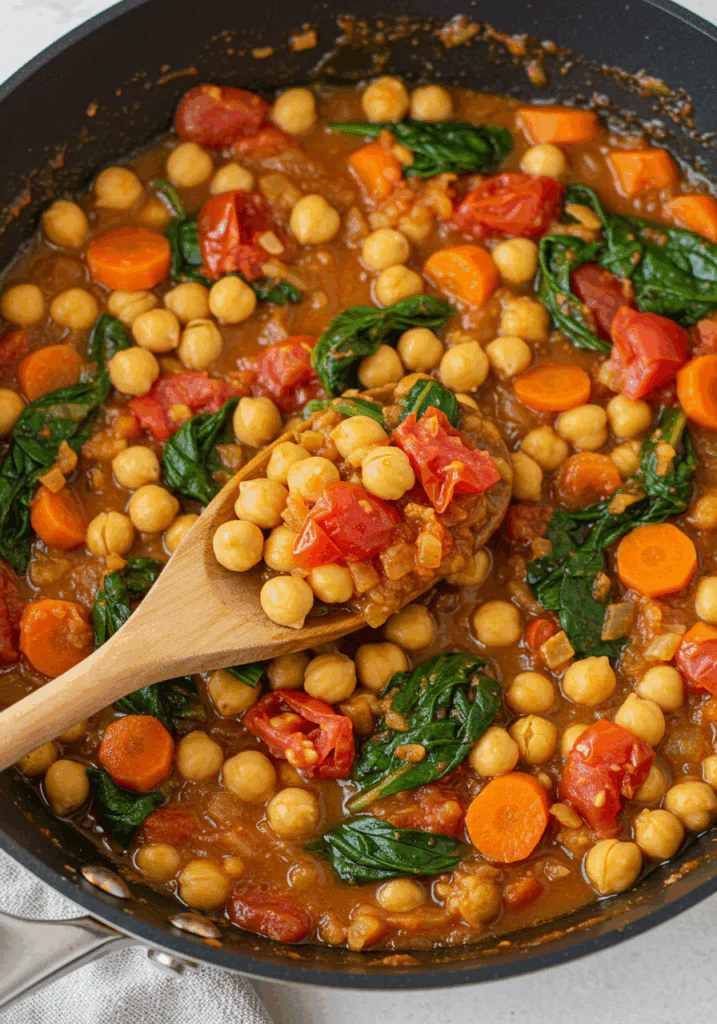 Healthy One-Pot Tomato and Chickpea Stew