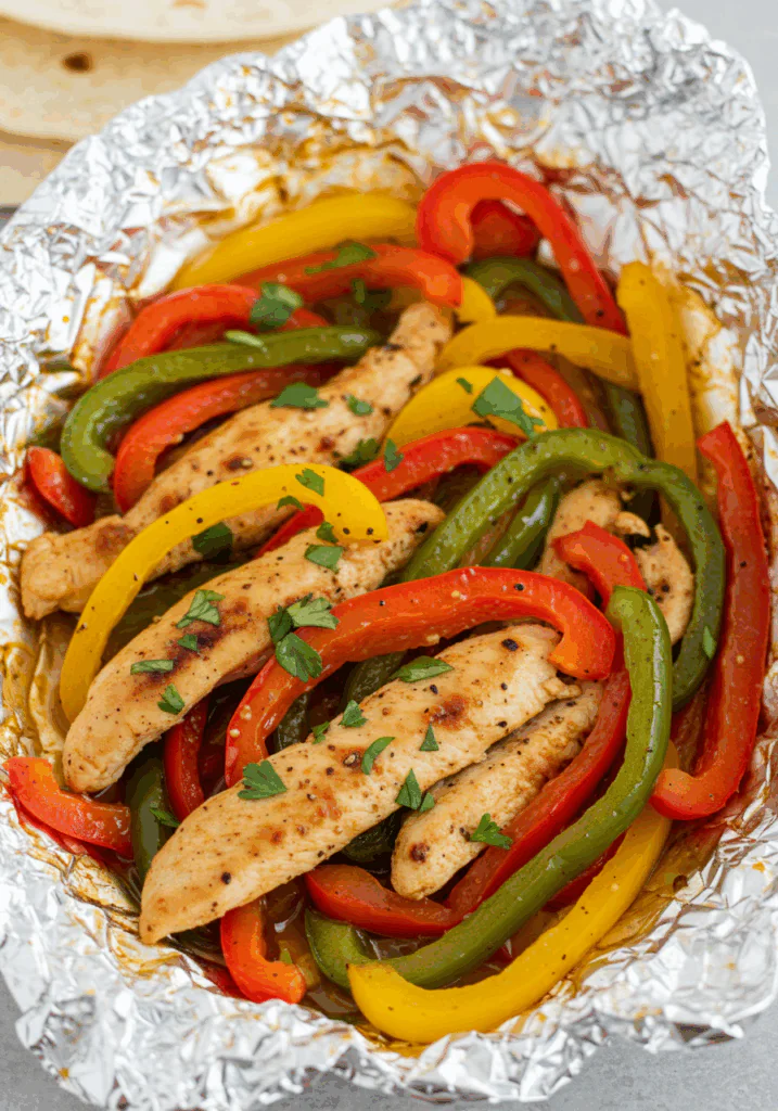 Chicken Fajita Foil Packets