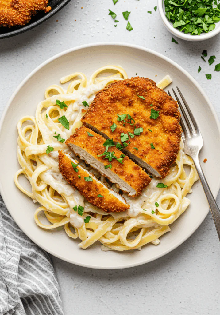Ultimate Crispy Chicken Alfredo