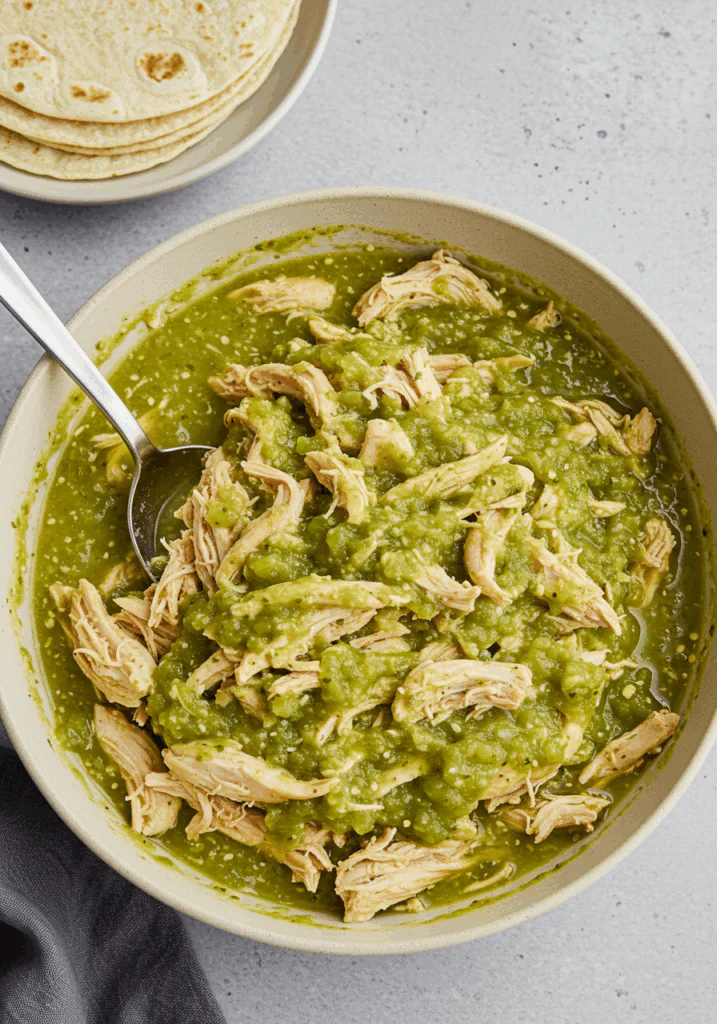 Crockpot Salsa Verde Chicken