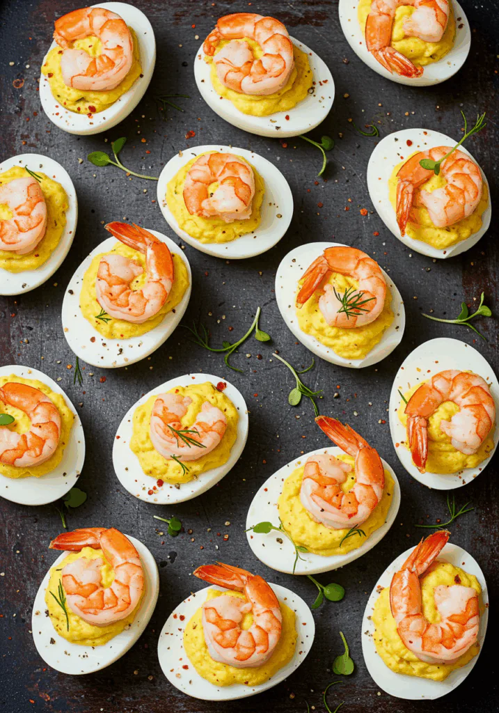 Cajun Shrimp Deviled Eggs