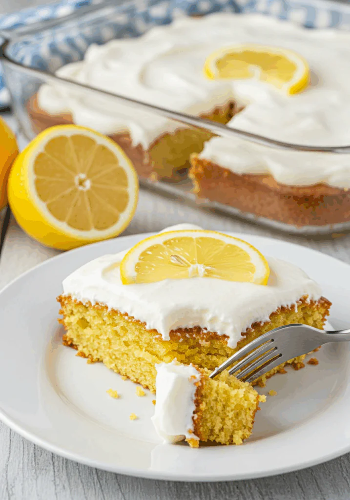 Lemon Cream Cheese Dump Cake
