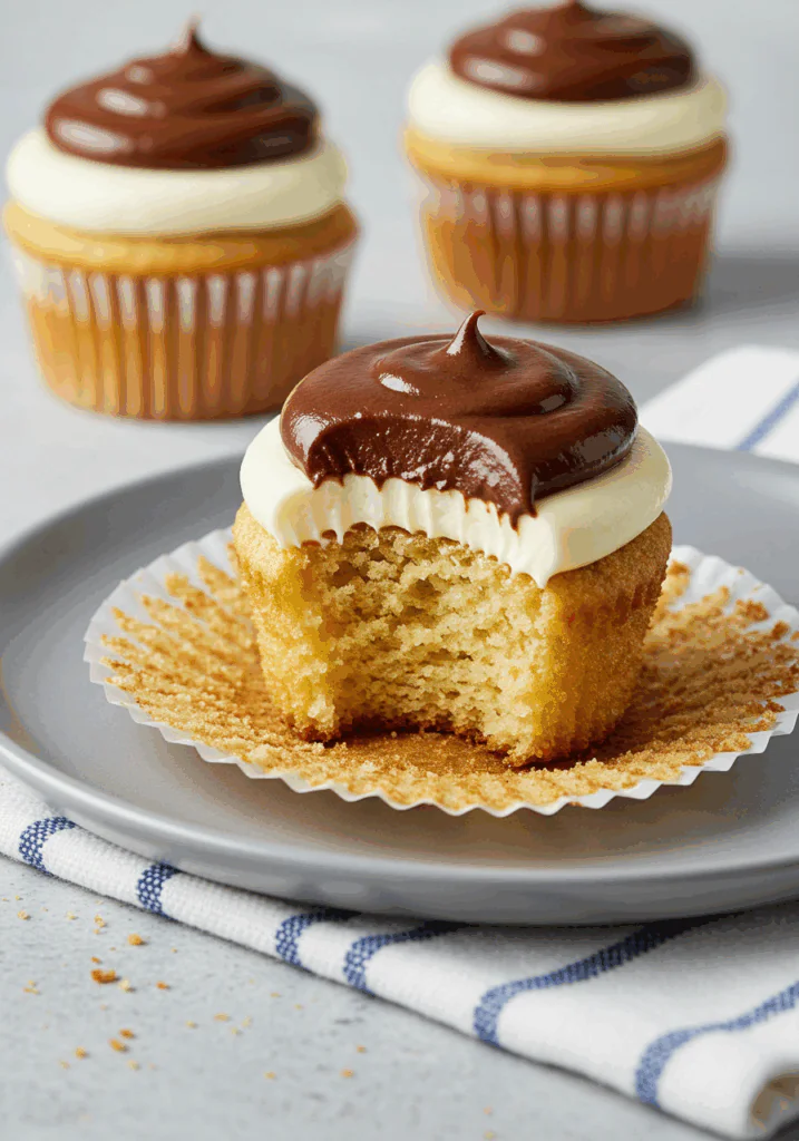 Boston Cream Pie Cupcakes