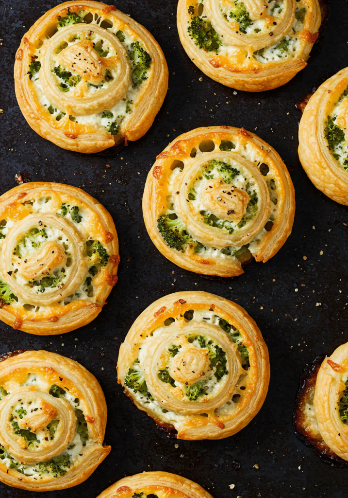 Broccoli Cheese Pinwheels