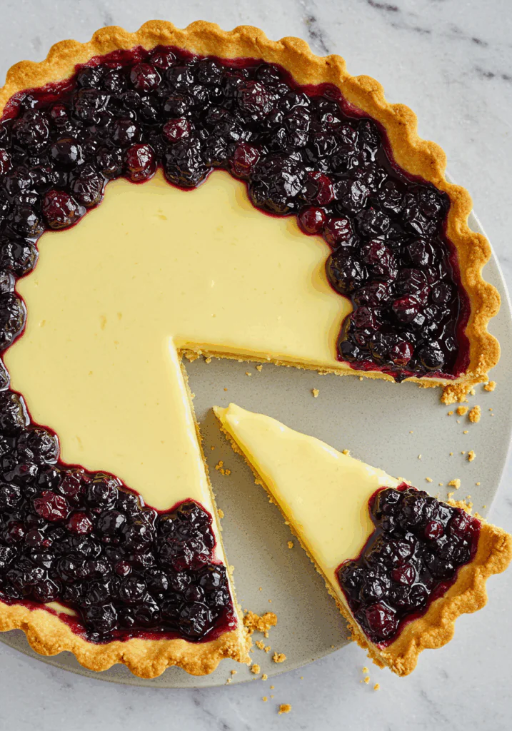 Blueberry–Lemon Curd Tart
