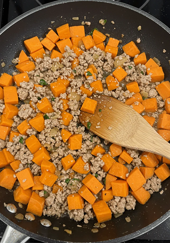 Ground Turkey Sweet Potato Skillet