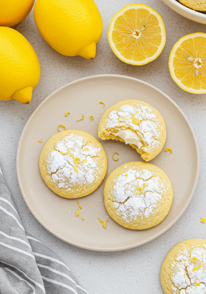 Zesty Lemon Cream Cheese Cookies