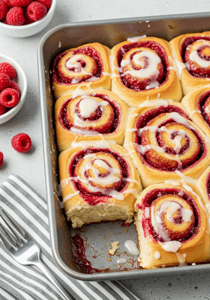 Raspberry Cinnamon Rolls
