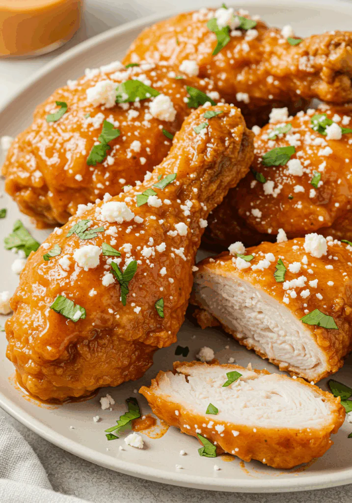 Crispy Hot Honey Feta Chicken