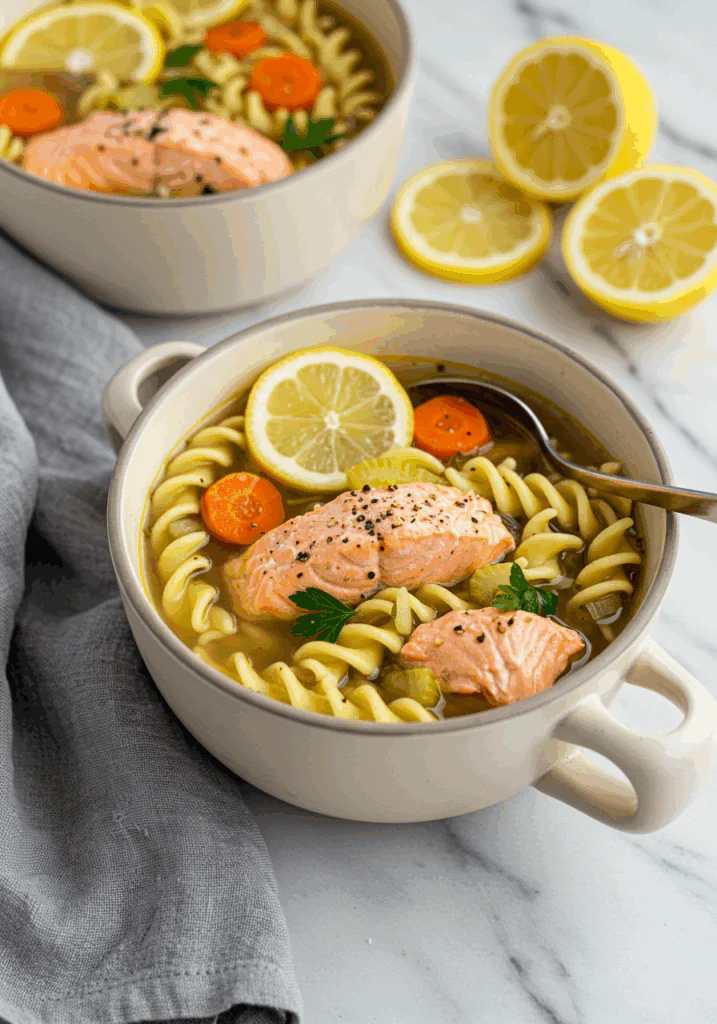 30-minute Salmon Noodle Soup