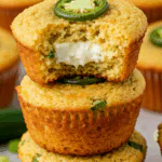 Jalapeño Cornbread Muffins with Cream Cheese Filling