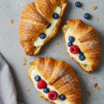 Berries and Cream Filled Croissants