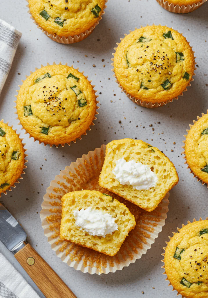 Savory Cottage Cheese Breakfast Muffins