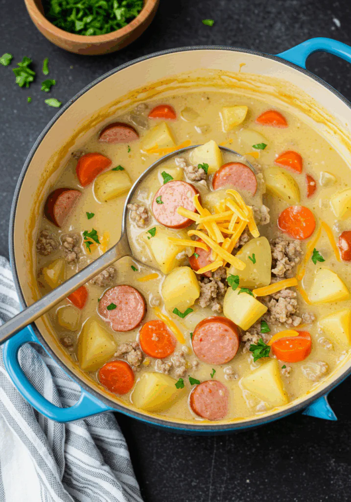 Creamy Turkey Sausage and Potato Soup