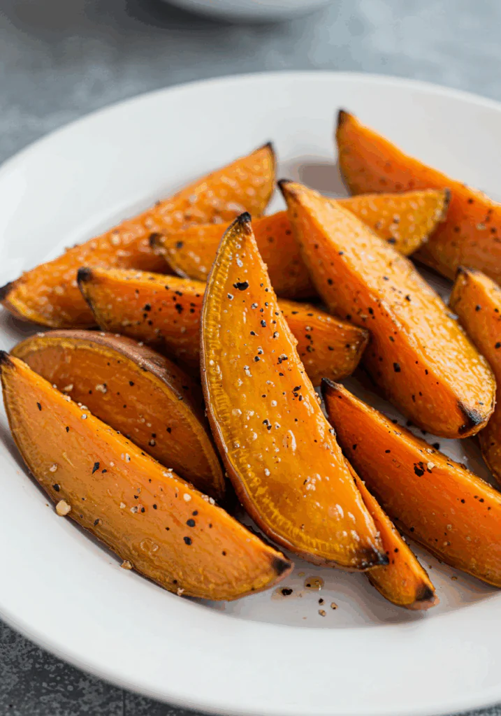Cinnamon Maple Roasted Sweet Potatoes