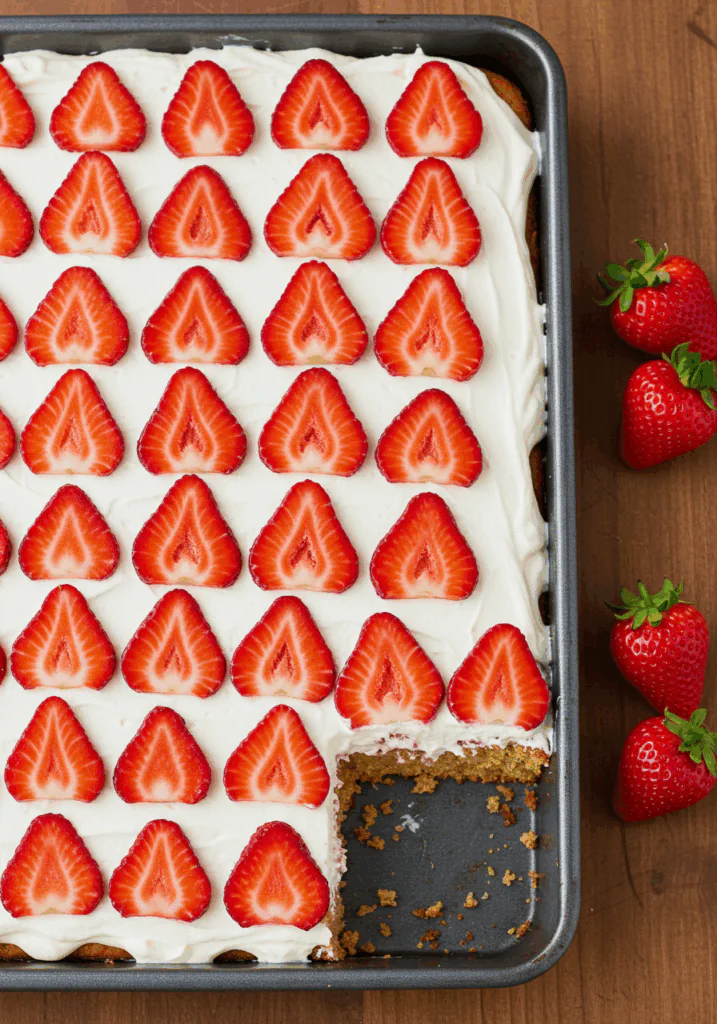 Slab Strawberry Shortcake