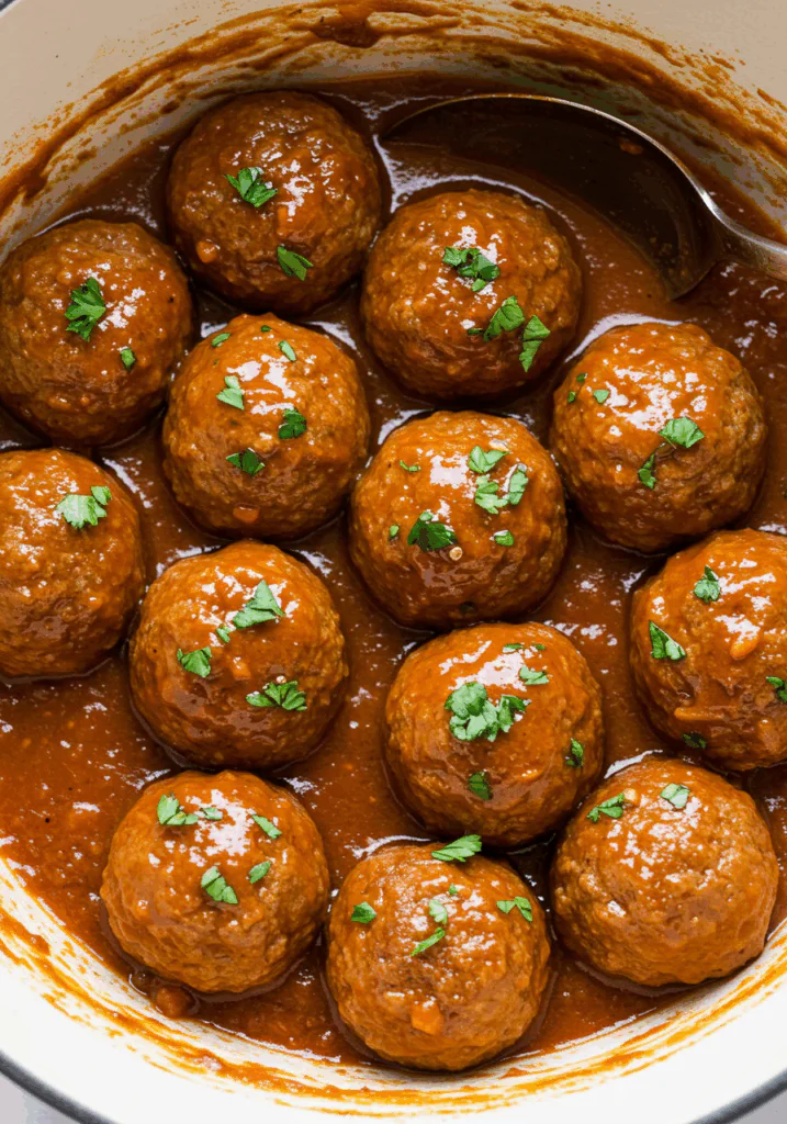 Hot Pepper Jelly Meatballs