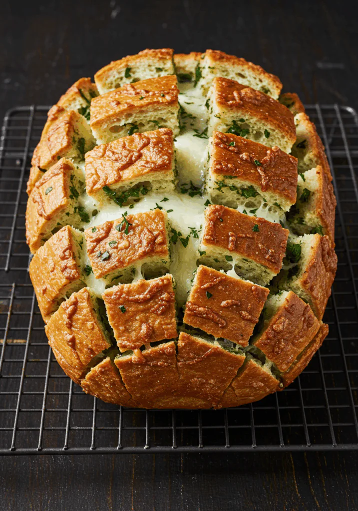 Cheesy Pull-Apart Garlic Bread