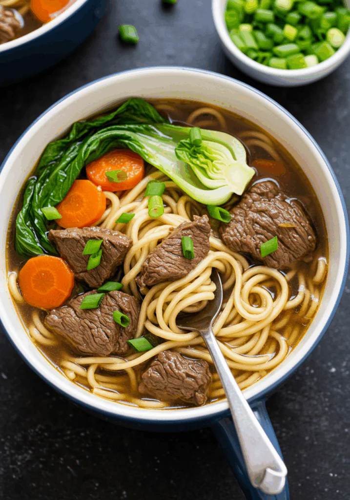 Slow Cooker Beef Ramen Noodles