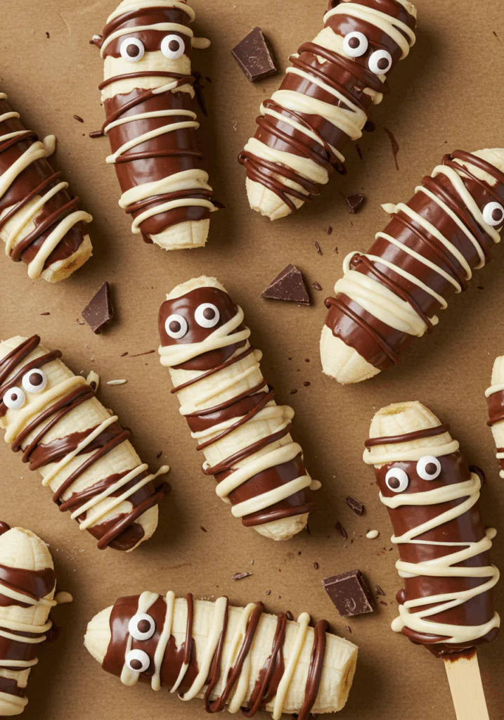 Chocolate Covered Banana Mummies