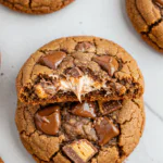 Gooey Reese’s Cheesecake Cookies