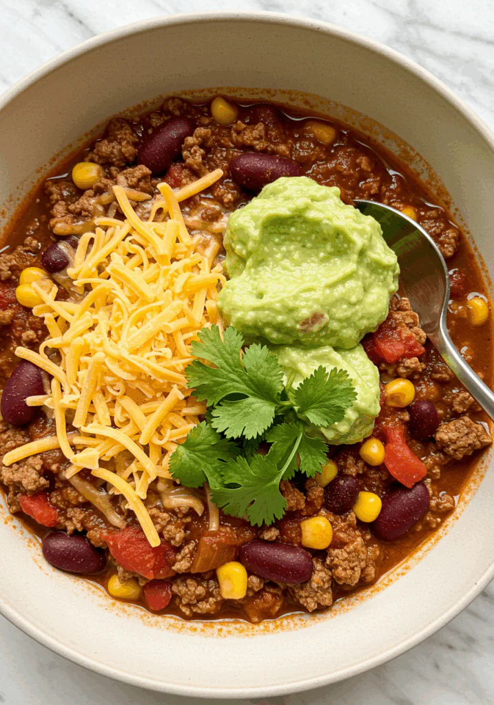 Cheesy Enchilada Chili